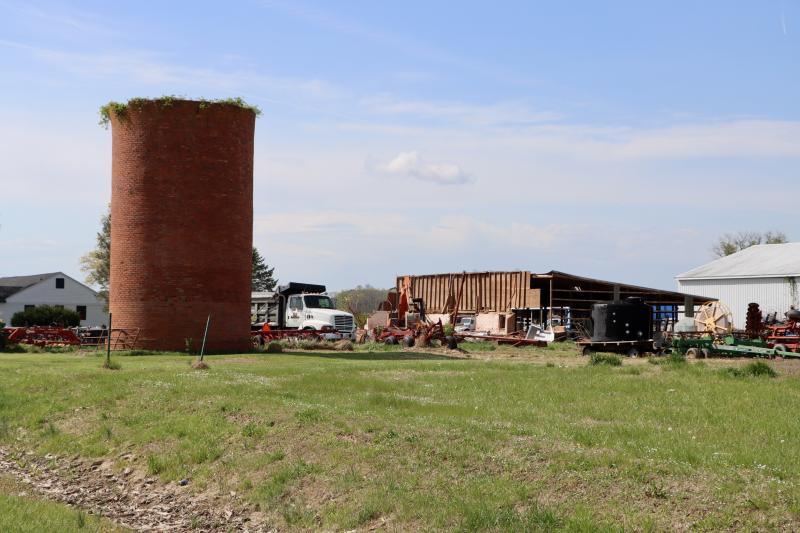 The view will not be the same without the old Biden-marked barn, but the Cliftons said the old silo will remain. They plan to put up a new building on the site to house farm equipment.
